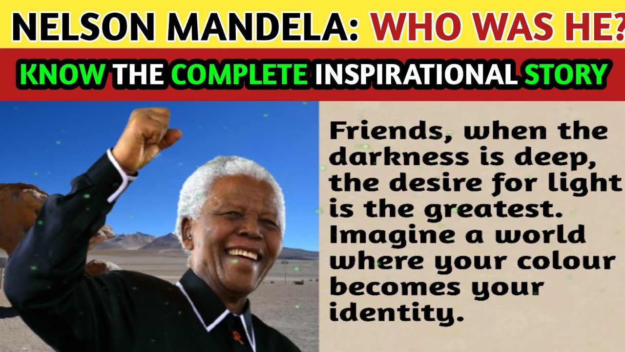 NELSON MANDELA: WHO WAS HE? English learn through. @EnglishAvenue.