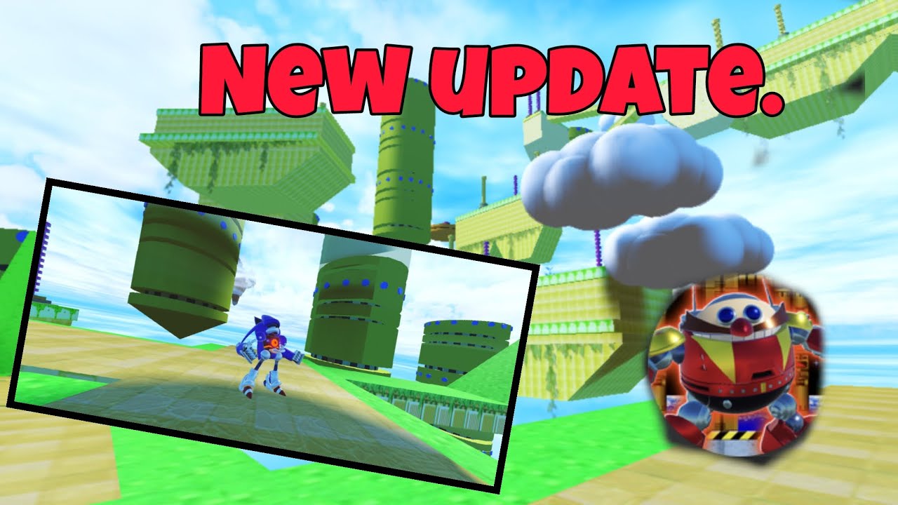 Sonic mobius megadrive New update( Sky Sanctuary map remake) Revamp mecha sonic, new death egg robot