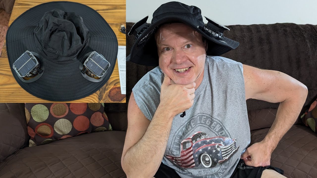 Novarhome Wide Brim Sun Hat with 2 Solar Fan Review