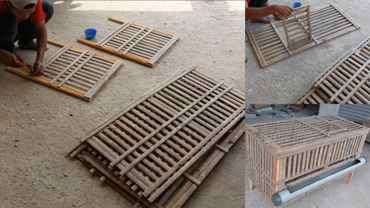 make a chicken coop with bamboo