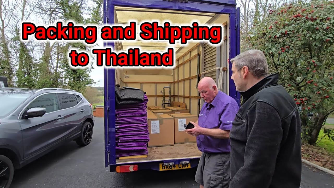 Moving to Thailand ep.8 Packing and Shipping to Thailand. @goongstation6450 #thailand #moving 