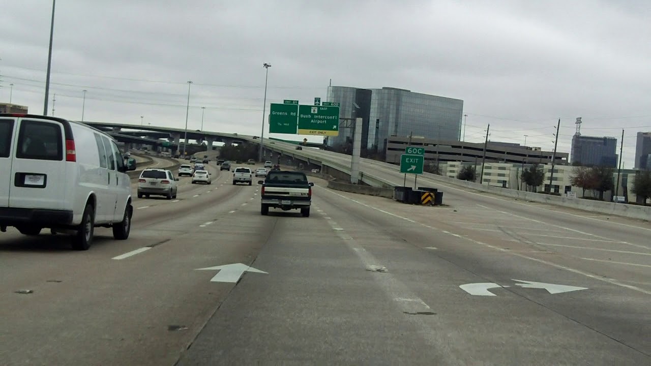 North Freeway (Interstate 45) northbound ramp to Sam Houston Tollway inner loop