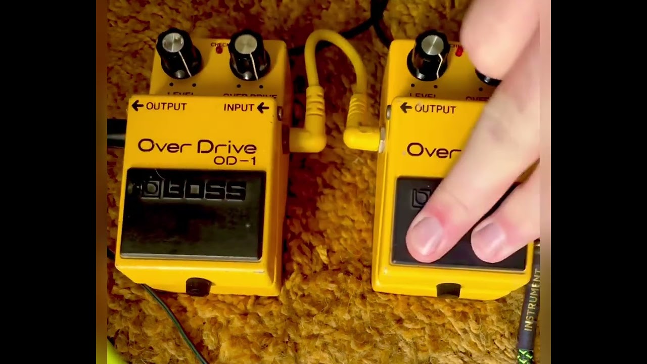 Boss OD-1 8 pin and 14 pin comparison 
