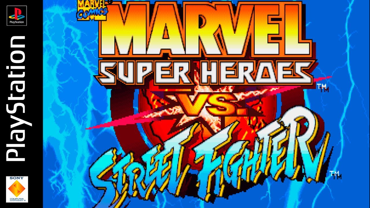 Marvel Super Heroes vs Street Fighter  | Longplay | Gameplay Walkthrough | No Commentary (PS1)