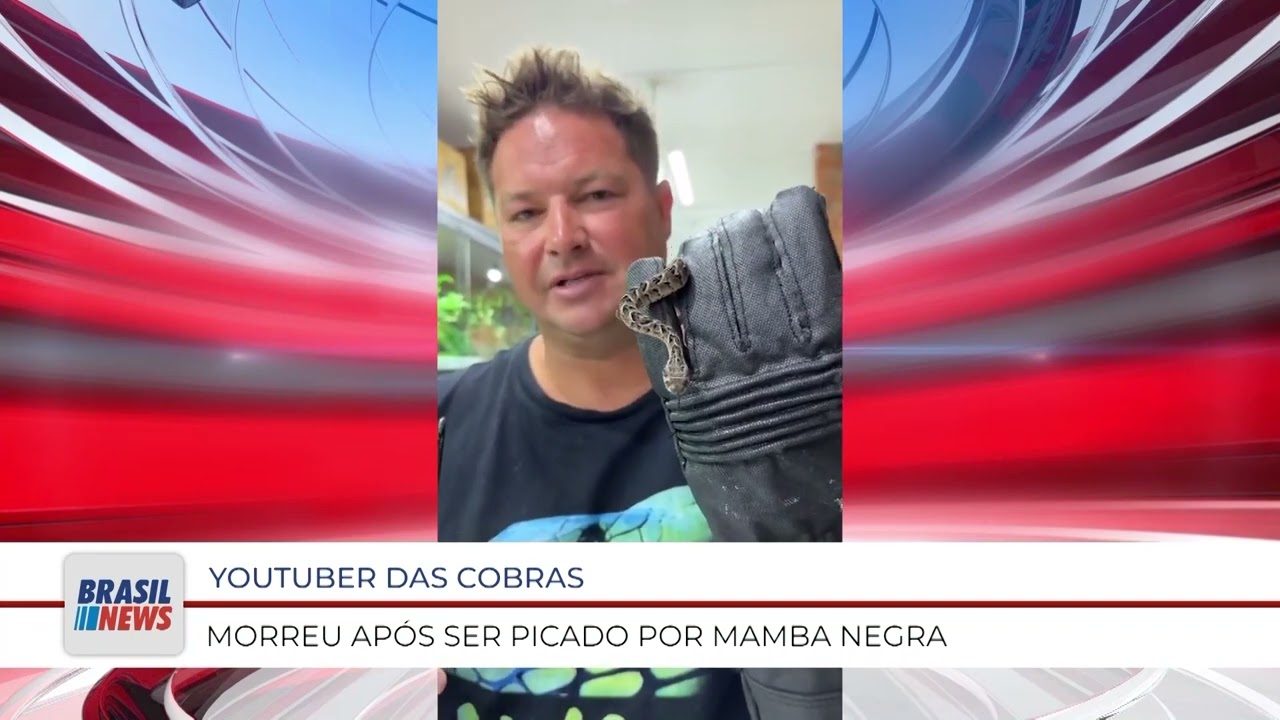 YOUTUBER DAS COBRAS MORREU APÓS SER PICADO POR MAMBA NEGRA