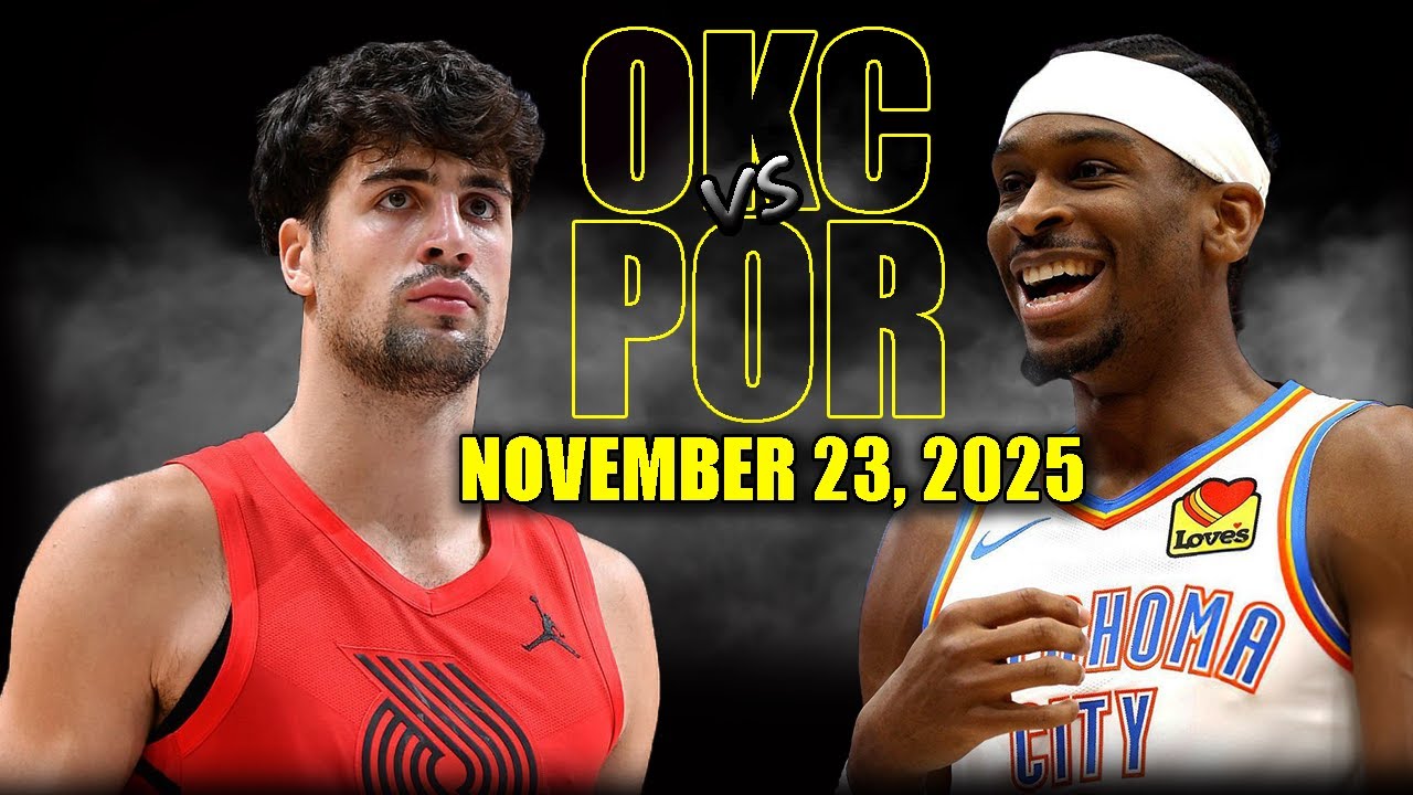 Oklahoma City Thunder vs Portland Trail Blazers Full Game Highlights - November 23 2025 | NBA Season