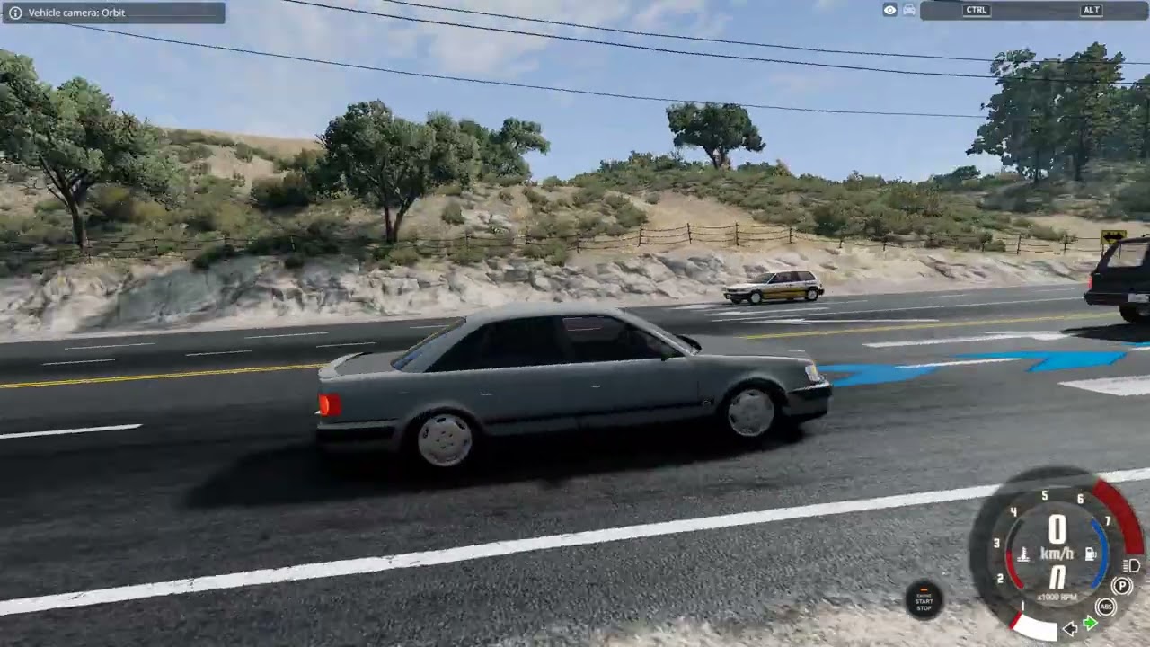 WOW! AUDI 100 with a Steering Wheel | BeamNG.drive