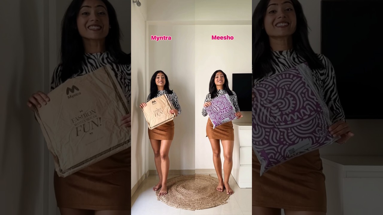 Meesho or Myntra? Spot the difference ✨ #meesho #meeshovsmyntra #shortsindia