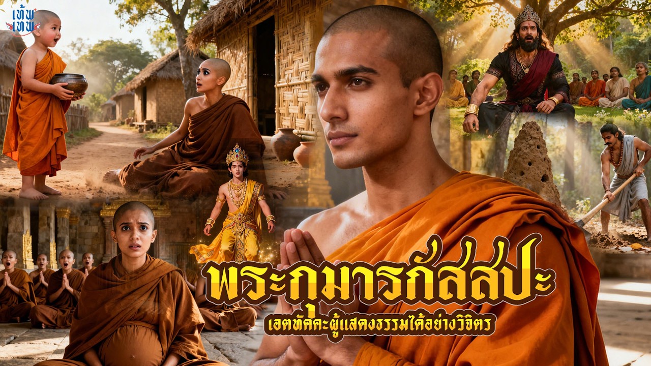 พระกุมารกัสสปะ เอตทัคคะผู้แสดงธรรมได้อย่างวิจิตร | เท้พเทพ EP.60