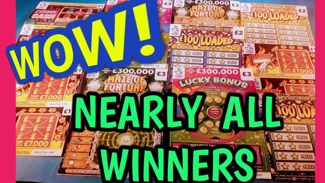 AMAZING..NEARLY AN . ALL  WINNERS GAME.LUCKY BONUS..MAZE FORTUNE.£100 LOADED..BLAZING 7s..GEM SMASH