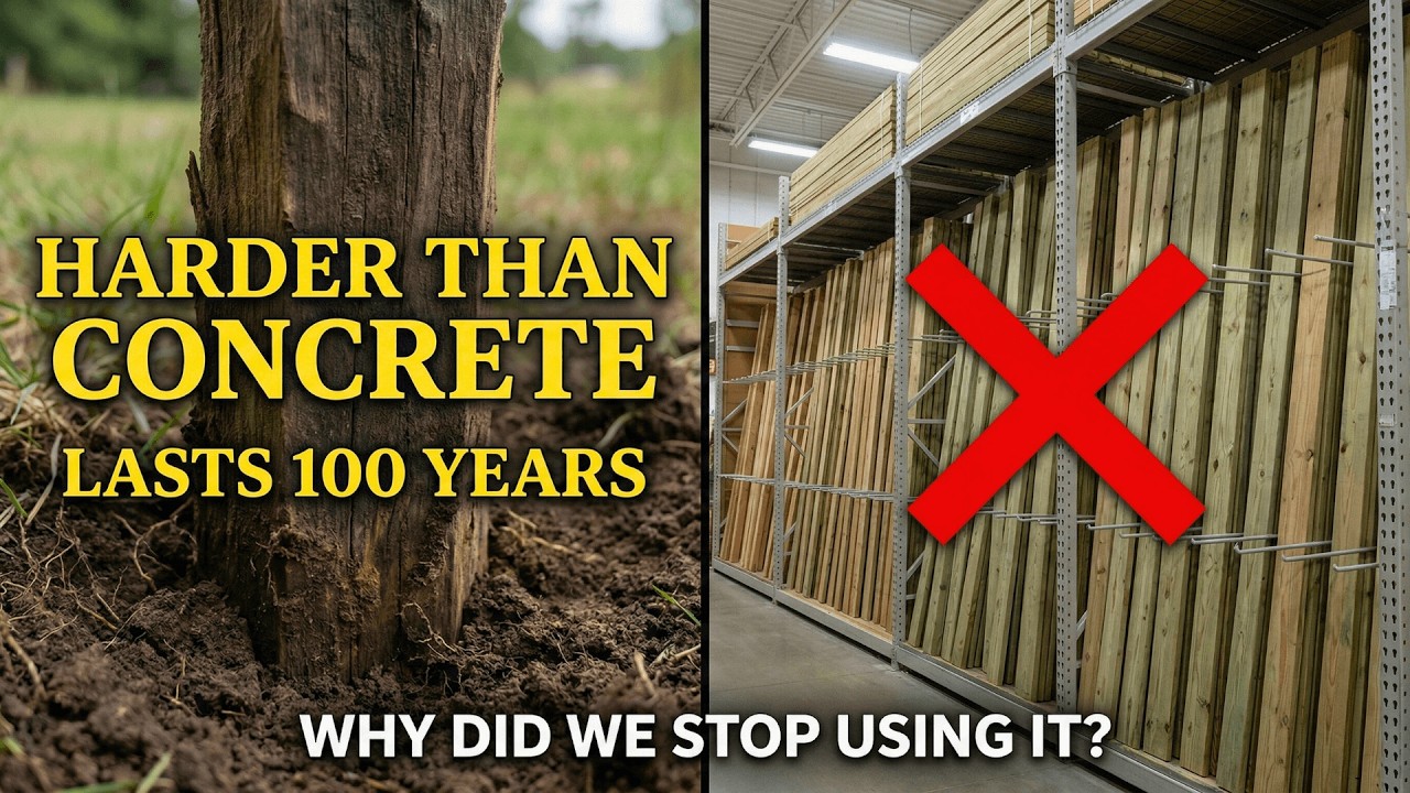 This Wood is Harder Than Concrete. Lasts 100 Years. Why Did We Stop Using It?