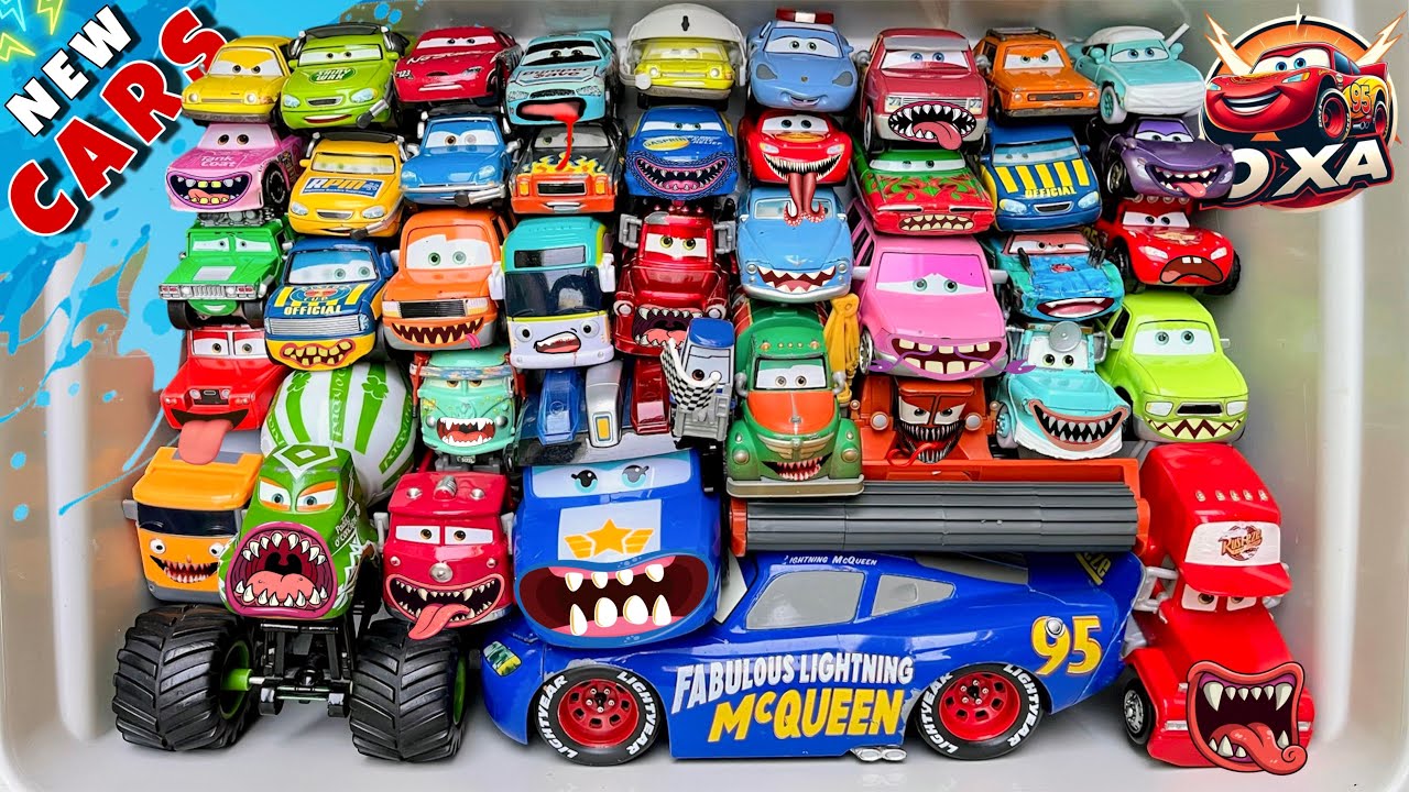 Disney Pixar Cars Unboxing Review | Lightning McQueen, Tow Mater, Chick Hicks, Sally Carrera, Cruz