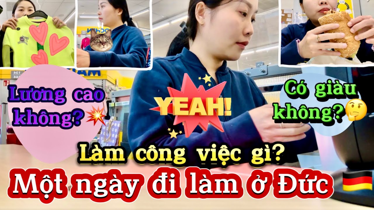 🇩🇪#32. Một ngày ĐI LÀM tại ĐỨC như thế nào?| Mới qua 3 tháng đã có việc làm?🤔| Dễ làm giàu không?