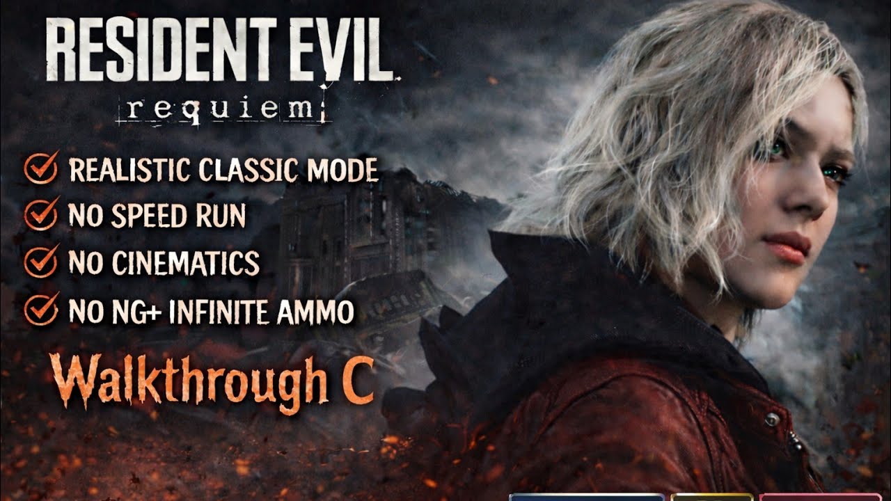 Resident Evil Requiem | Realistic Classic Mode | No Speed Run, Infinite Ammo, NG+ Run | Part 3