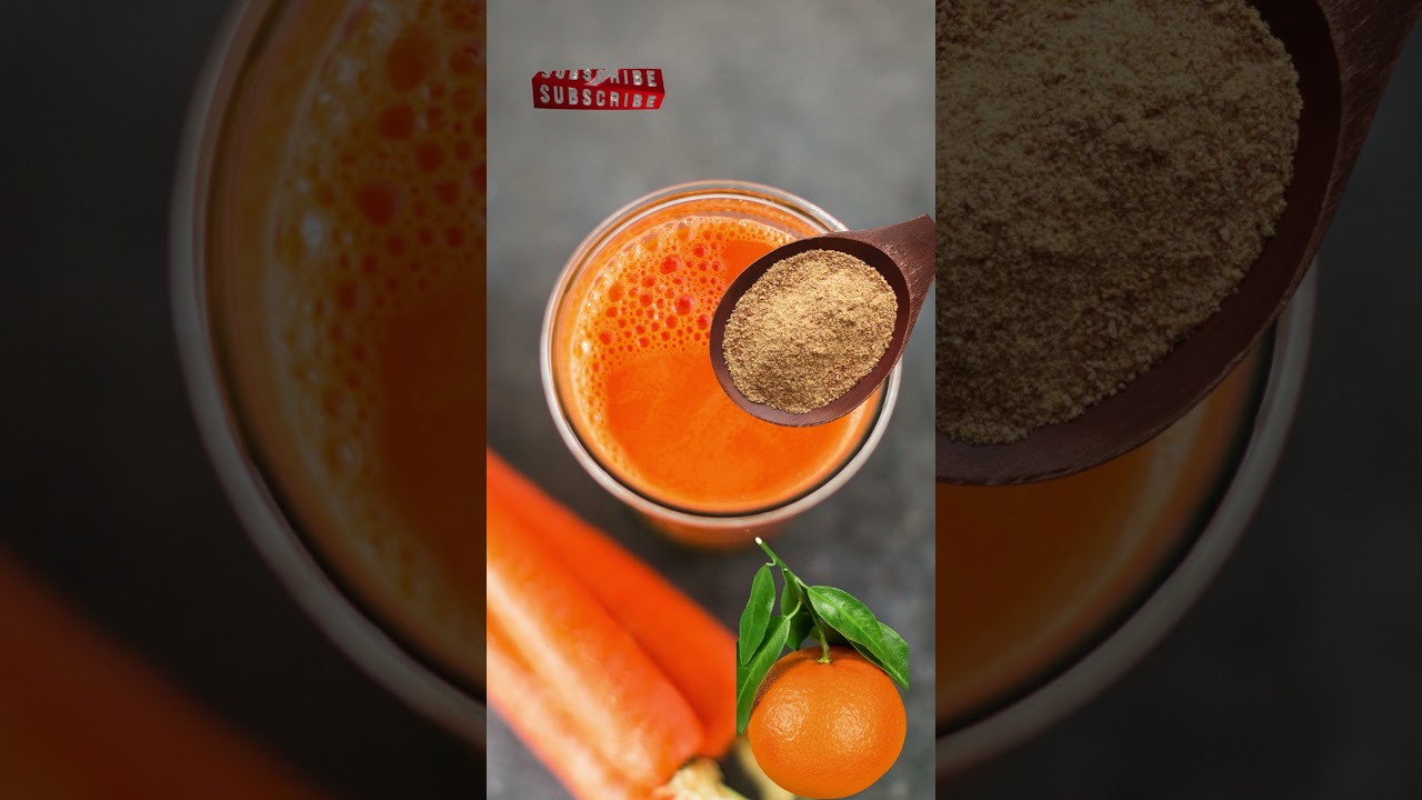 Suco natural | Laranja, cenoura e linhaça | Bebida nutritiva e refrescante 🍊✨