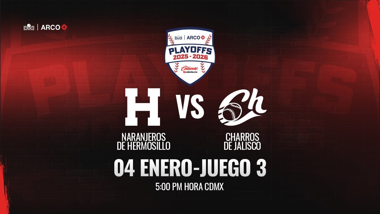 Naranjeros de Hermosillo vs Charros de Jalisco || 4 de Enero de 2026