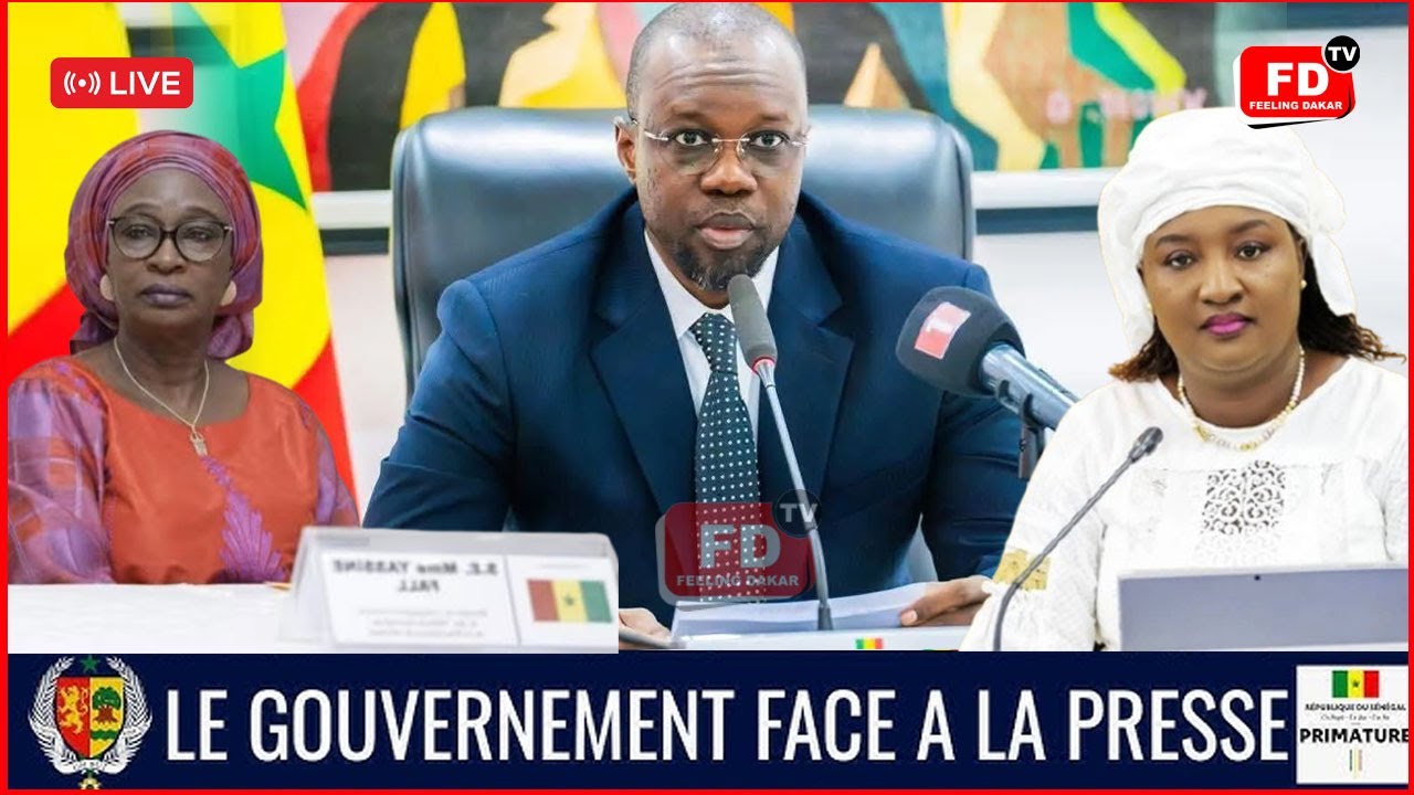 🔴Urgent- Sonko face et ses ministres face à la presse !
