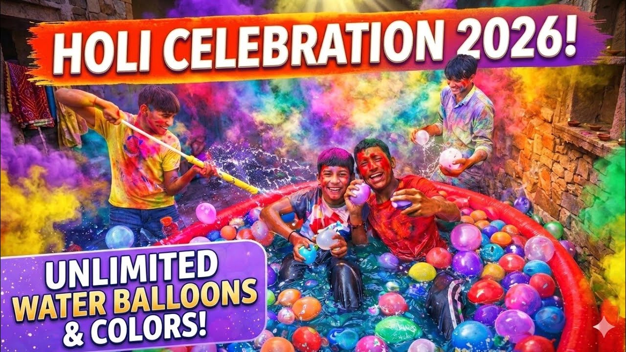 Holi celebration with friends 💗😍