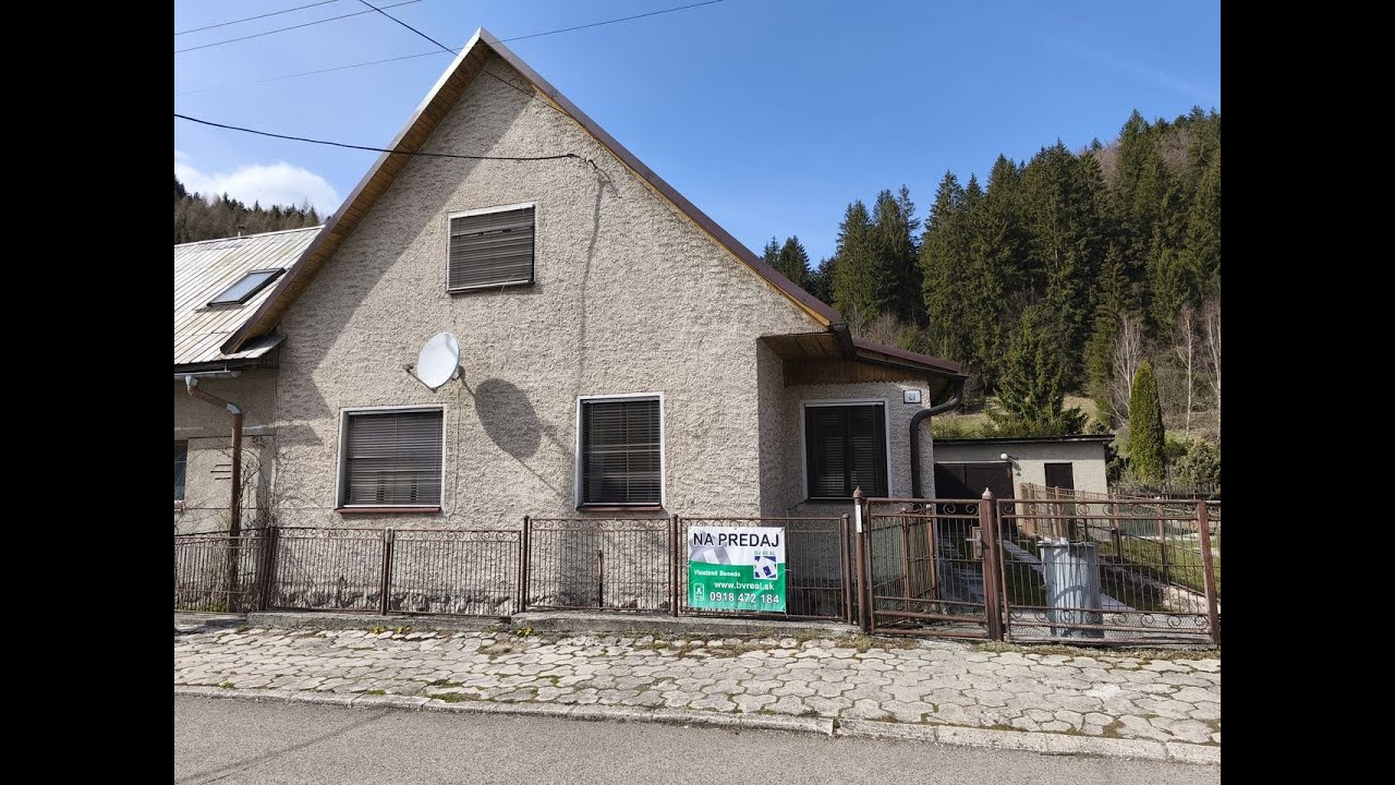 BV5005 BV REAL na predaj 5 izbový rodinný dom Horný Turček