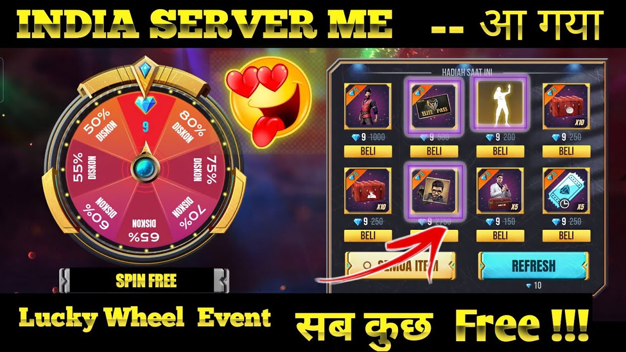 free fire lucky wheel | new wheel of discount event | new lucky wheel event ff