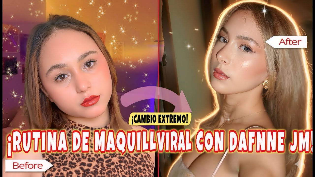 RUTINA DE MAQUILLAJE DE DAFNNE JM 💄❤️ Me trasformo en Dafnne 😱 