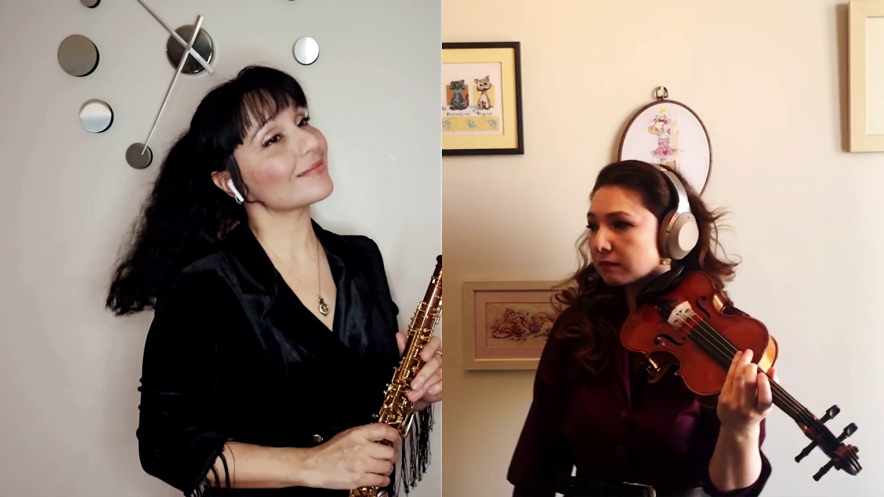 Armonie (Rondo Veneziano) - cover by Malika Mikhlina - oboe/Kalamkas Jumabaeva - violin