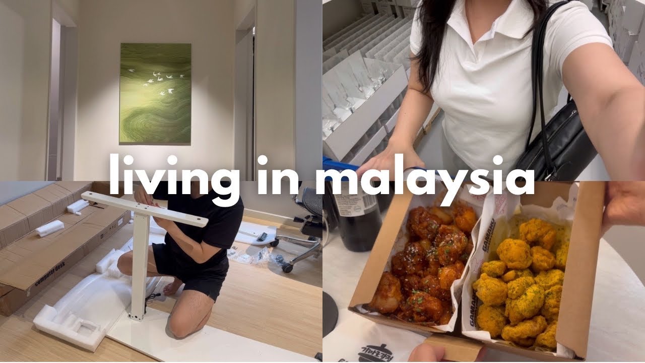 finally moving in… 🚛 organizing our new home, building furniture, ikea haul, life in malaysia vlog