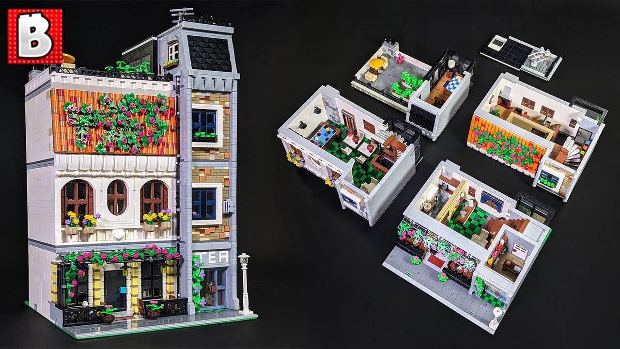 LEGO Tea Shop & Restaurant Custom Modular