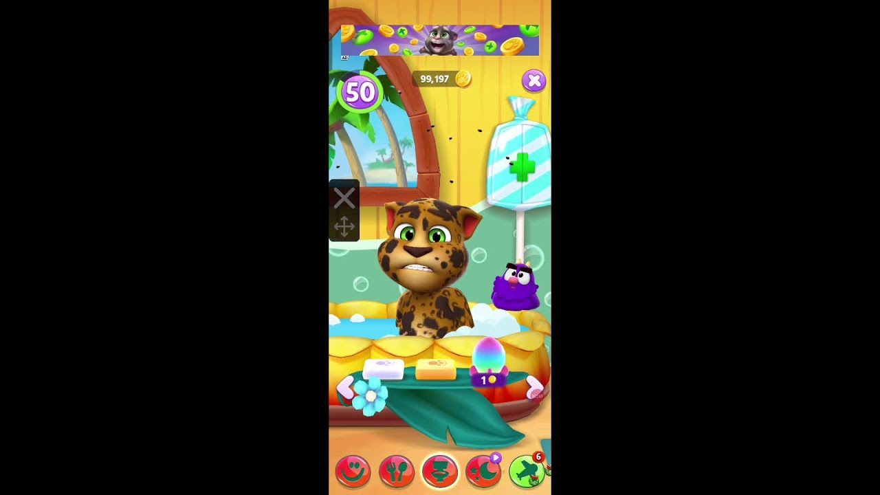 Talking Tom 2 Cat  🎮💫 #shorts #funny
