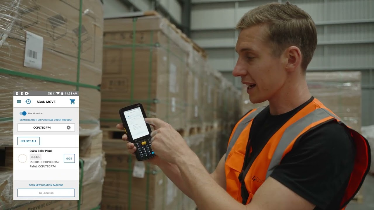 How to apply Pallet Labels to stock already in the warehouse