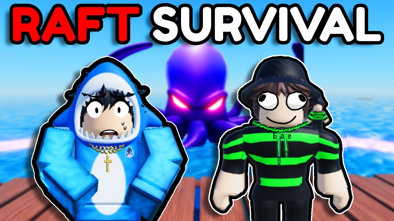 We Survived 99 Nights On a Raft in Roblox...