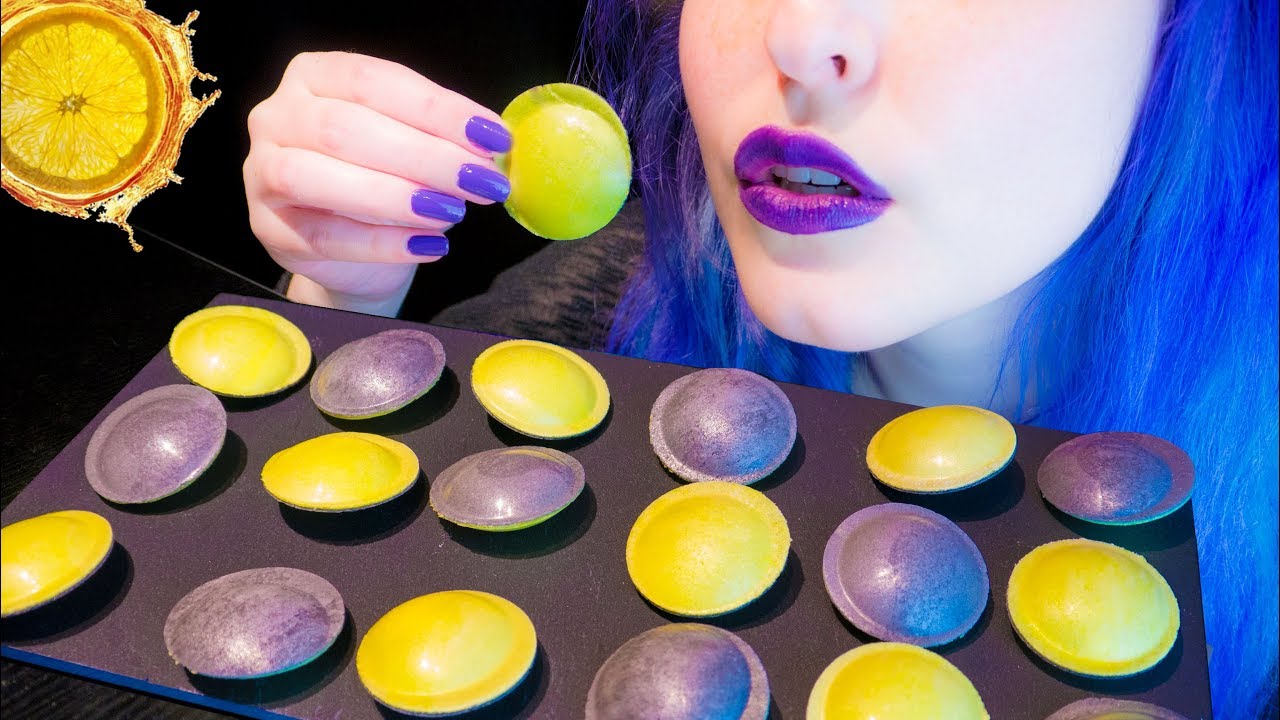 ASMR: Super Crunchy Flying Saucers w/ Fizzy Coke Sherbet ~ Relaxing Eating Sounds [No Talking|V] 😻