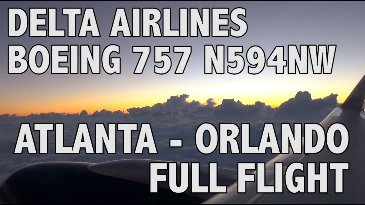 Delta Airlines DAL1669 Atlanta (ATL) - Orlando (MCO) Boeing 757-351 - N594NW Full Flight