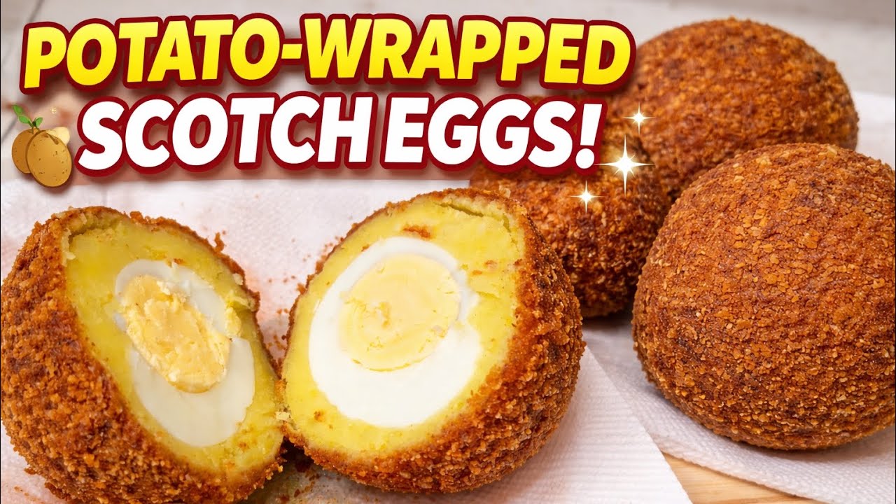 Crispy Potato Wrapped Scotch Eggs 🥔🥚 | Easy & Delicious Recipe