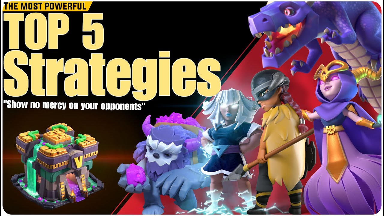 Top 5 th14 Attack Strategies 2025 | Town hall 14 Best attack strategies | Th14 Top 5 Attack