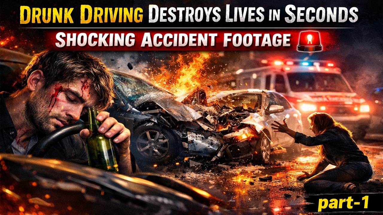 Drunk Driving Destroys Lives in Seconds | Shocking Accident Footage 🚨