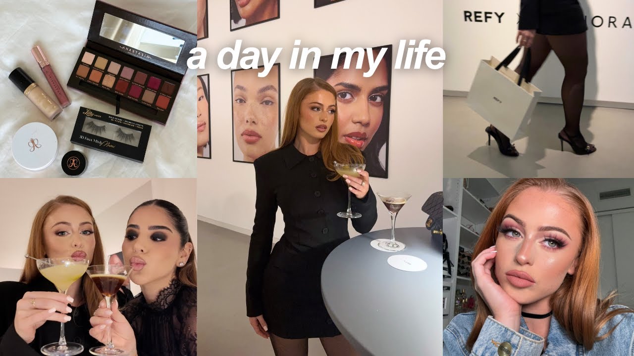 a day in the life of a 24 y/o influencer | 2016 makeup haul, grwm, refy event ♡