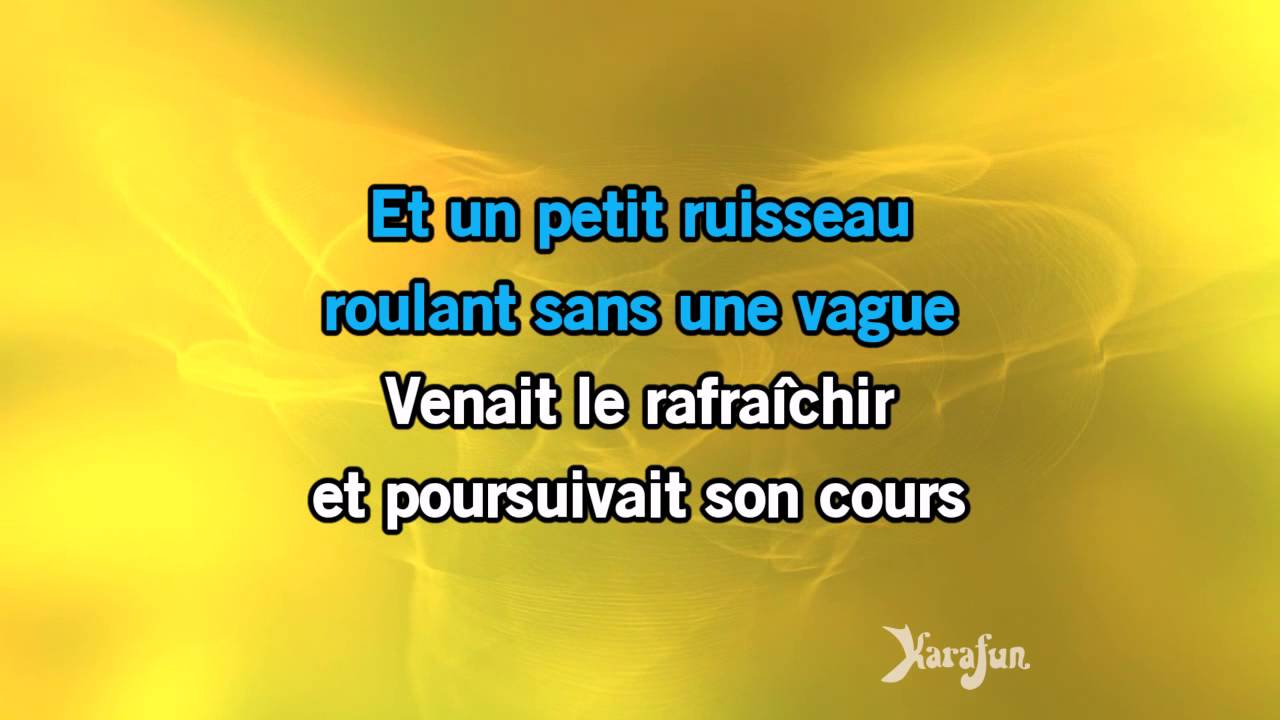 Karaoké Il y avait un jardin - Georges Moustaki *