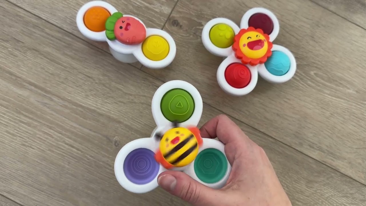 These baby spinner toys are a huge hit in our house!