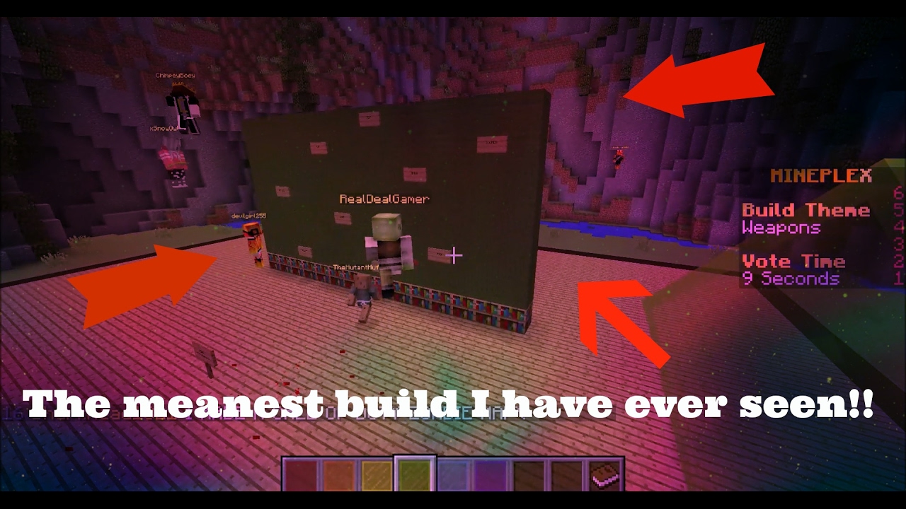 THE MEANEST BUILD EVER!! | Mineplex BuildBattle