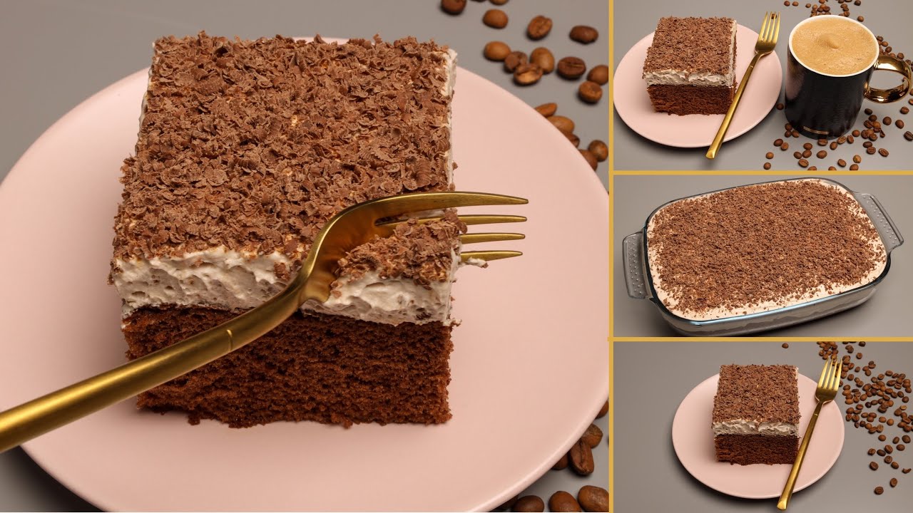 كيكة السبع نجوم ⭐ كيكة النسكافيه خلوا جمعتكم احلى بمكونات بسيطة اقتصادية حرفيا لذاااذة 🤤