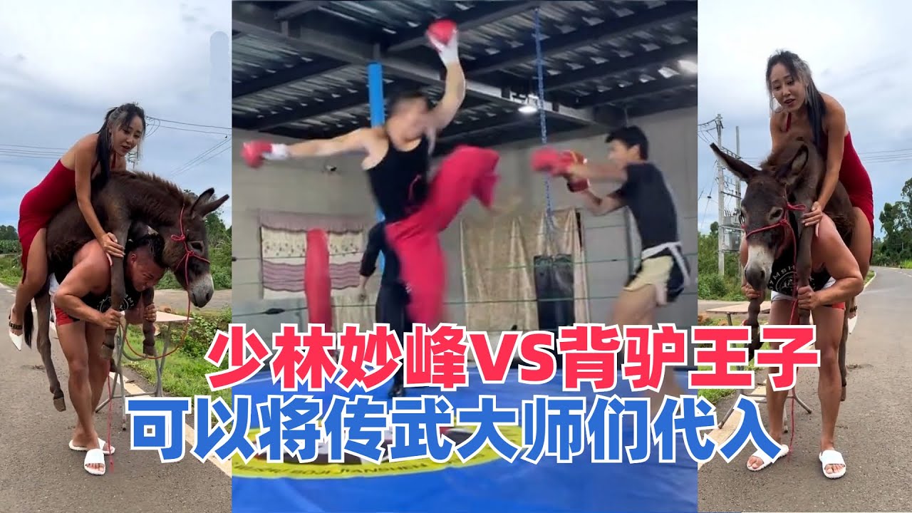 少林妙峰VS背驴王子，搏击和摔跤各打一场，可以将传武大师们代入