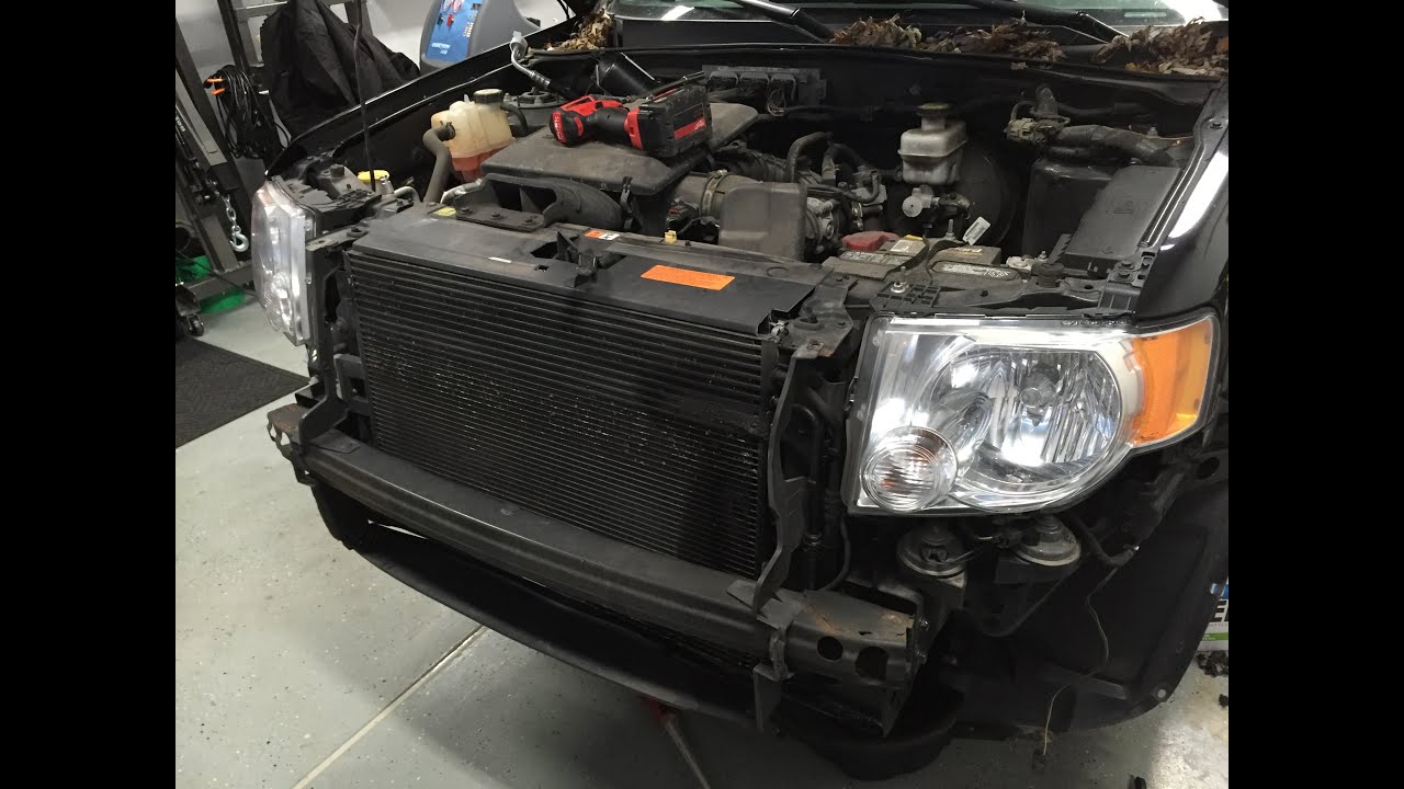 2008-2012 Ford Escape Transmission Fluid Leak: A/C Condenser Replacement