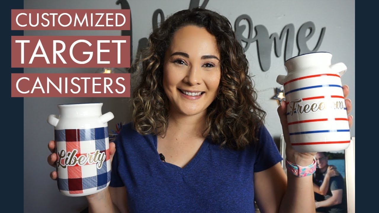Customizing Patterned Canisters from the Target Dollar Spot - Silhouette CAMEO