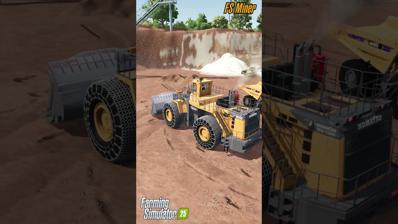 👷&zwj;♂️ Cheking the new Komatsu WA-1200 mining loader 🚧 #farmingsimulator25 #fs25 #fsminer