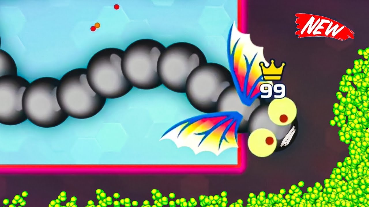 Hacker Snake Vs The Map Snake | Omg Moments Snake.io Gameplay