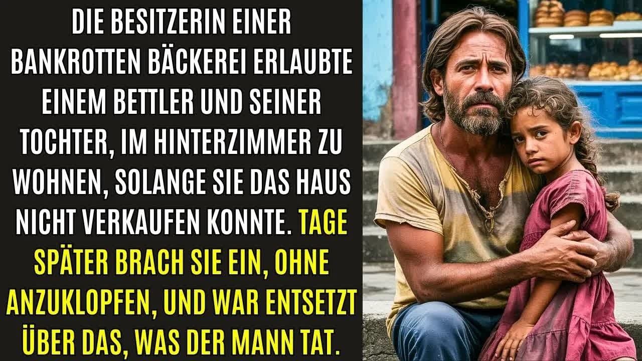 Der Besitzer einer bankrotten Bäckerei erlaubte einem Obdachlosen und seiner Tochter, im Hinterhaus