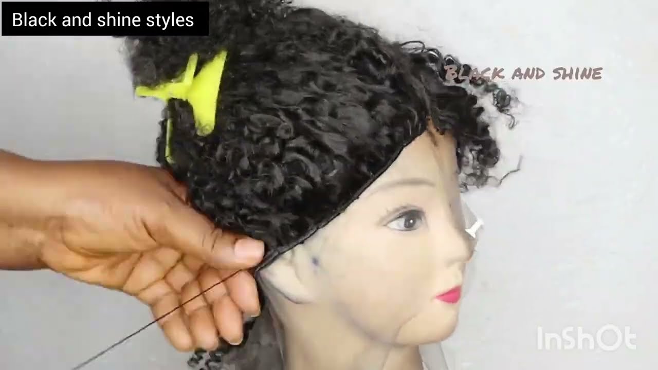 Two Sides Bun Wig tutorial 