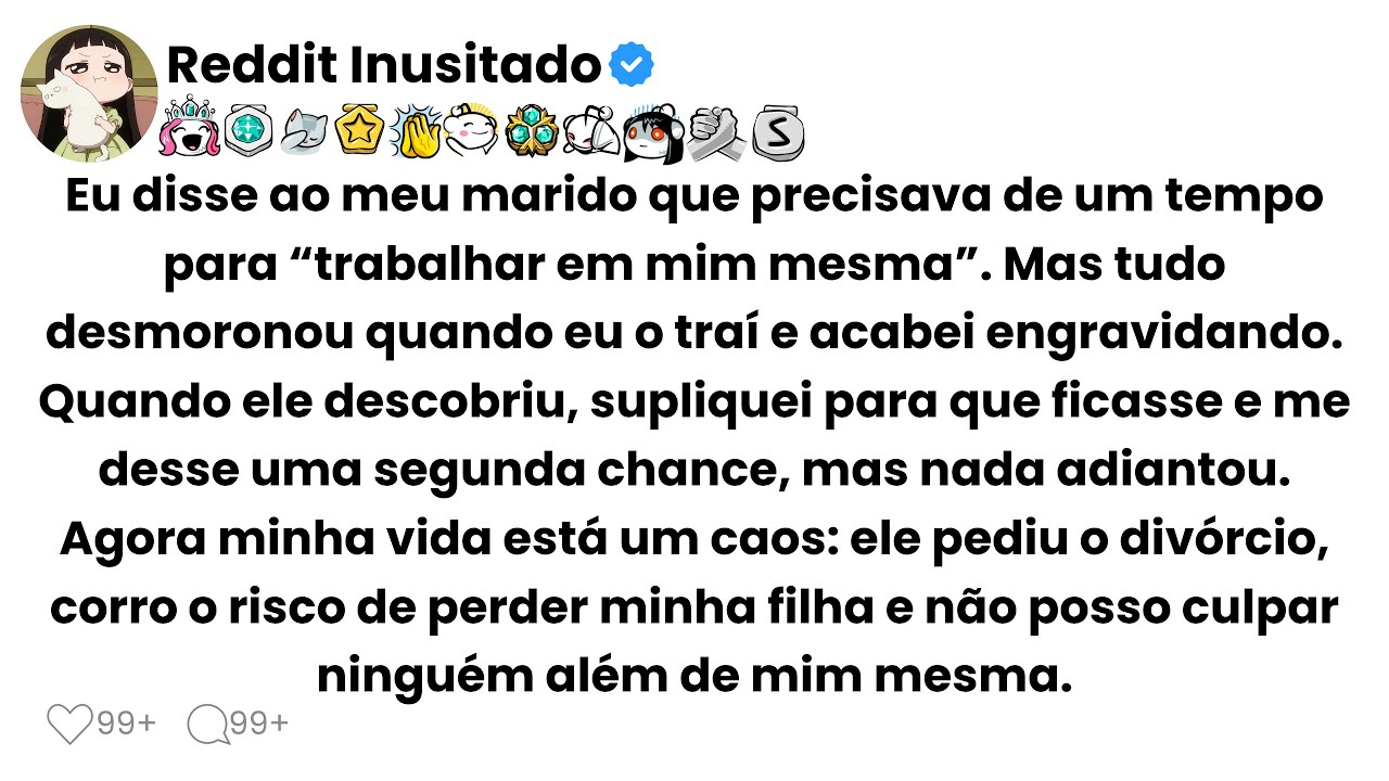 Eu disse ao meu marido que precisava de um tempo para 