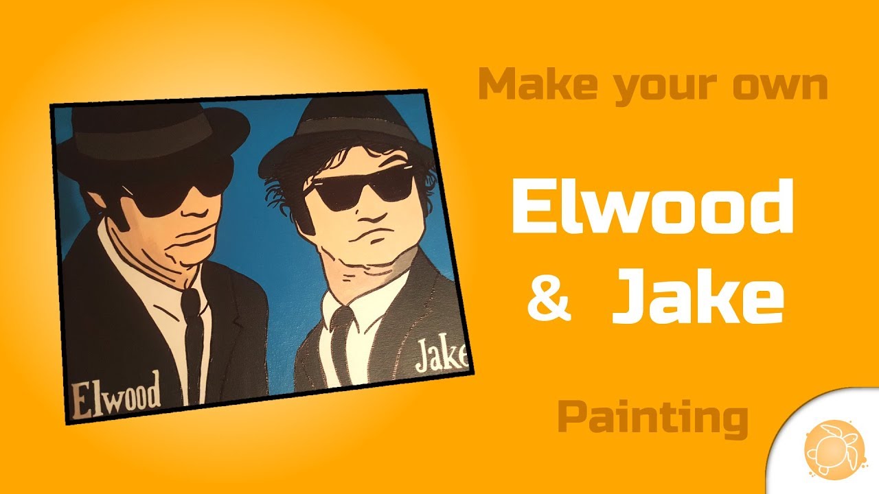 Jake & Elwood Blues Painting - Timelapse with commentary